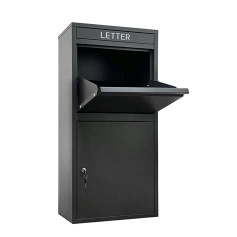 small metal drop box|lockable metal parcel delivery box.